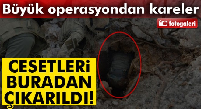 11 teröristin öldürüldüğü operasyondan kareler