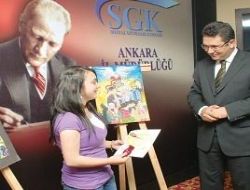 Öğrenciler sosyal güvenliği resimle anlattılar