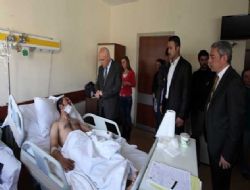 Yaşar Akman'ı ziyaret etti