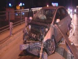 120'yi gördü direğe girdi