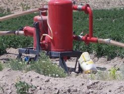 Organik tarıma damla sulama desteği