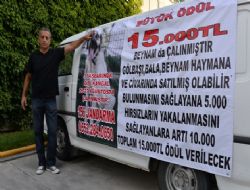 Köpeği bulana 5 bin, hırsızı bulana 10 bin TL