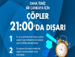 Çöpler 21.00'de dışarı çıkacak