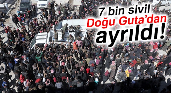 7 bin sivil Doğu Guta'dan ayrıldı