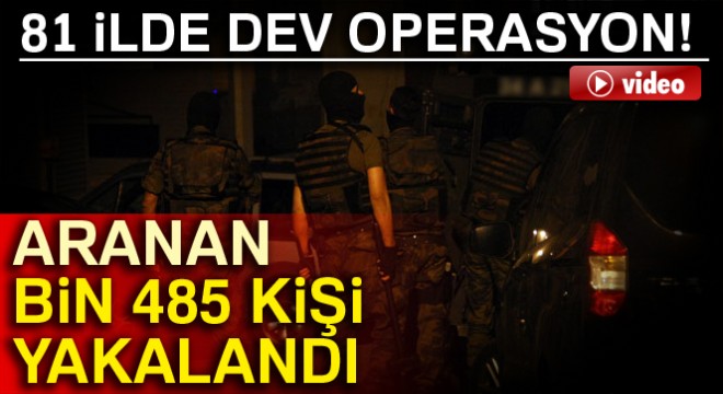 71 bin güvenlik gücüyle 'Huzur Türkiye' uygulaması