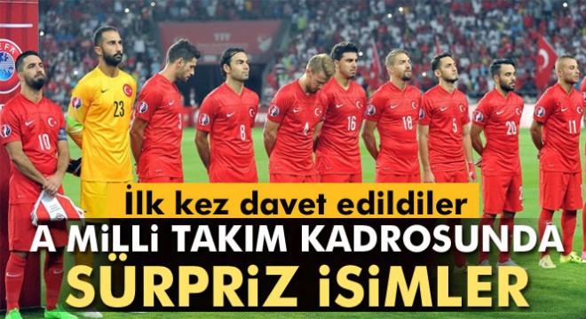A Milli Takım kadrosu açıklandı. Sürpriz isimler dikkat çekti