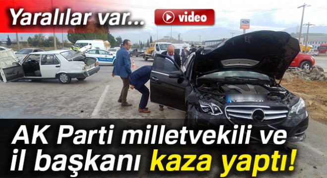 AK Parti milletvekili ve il başkanı kaza yaptı! 8 yaralı