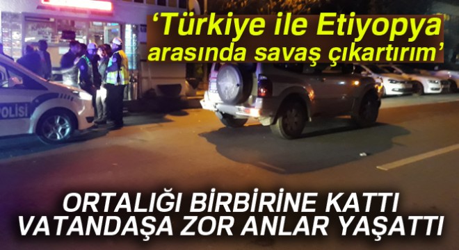 Alkol alıp, direksiyon başına geçen büyükelçilik görevlisi ortalığı birbirine kattı