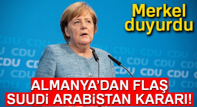 Almanya, Suudi Arabistan'a silah satmayacağını açıkladı