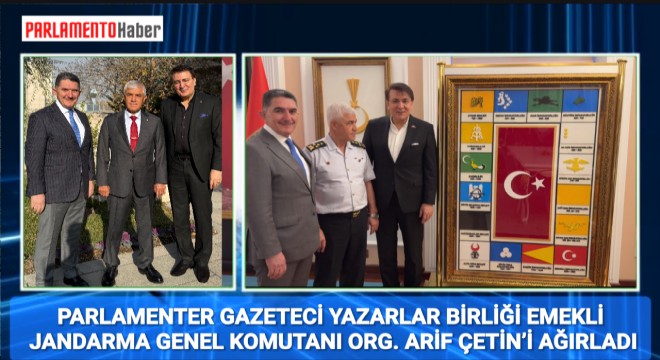 Arif Çetin Paşa'dan Türk Parlamenter Gazeteci ve Yazarlar Birliği'ne anlamlı ziyaret