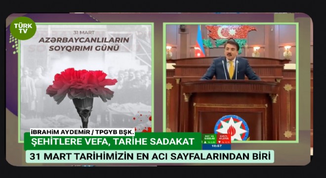 Azerbaycan Türklerine yapılan katliam, insanlık tarihine kara bir leke olarak geçmiştir
