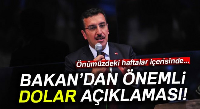Bakan Tüfenkci: 'Doların ateşi düşecek'