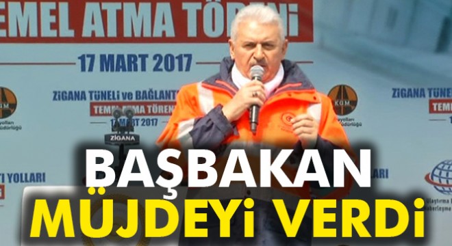 Başbakan Yıldırım'dan Gümüşhane'de işçilere ikramiye müjdesi