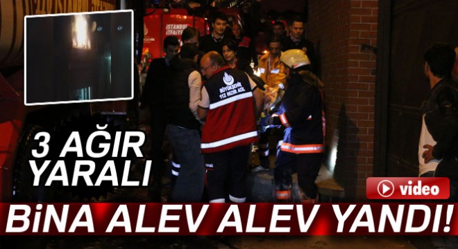 Beyoğlu'nda korkutan yangın: 3 yaralı