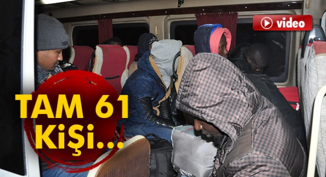 Çanakkale'de 61 mülteci yakalandı