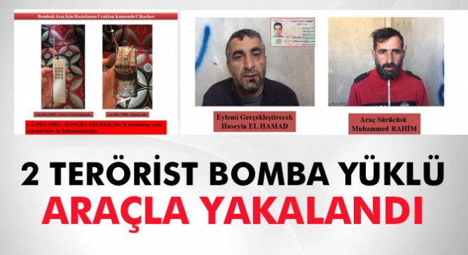 Cerablus'ta 2 terörist bomba yüklü araçla birlikte yakalandı