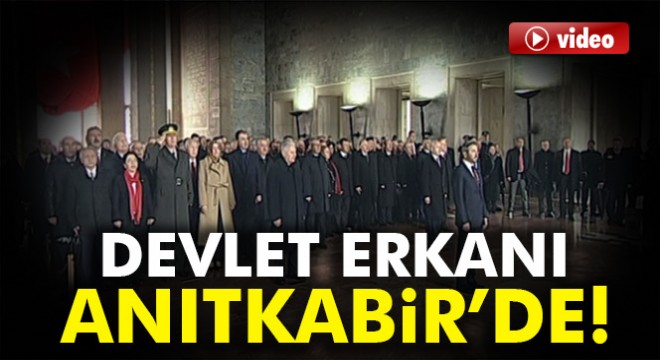 Devlet erkanı Anıtkabir'de