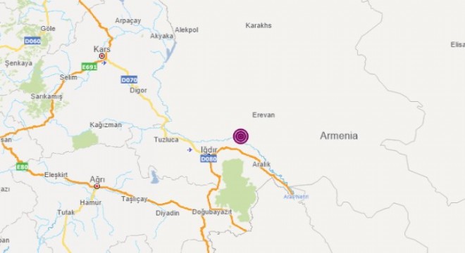 Ermenistan'da 4.7 şiddetinde deprem
