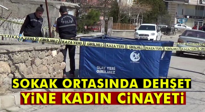 Eşini sokak ortasında pompalı tüfekle vurarak öldürdü