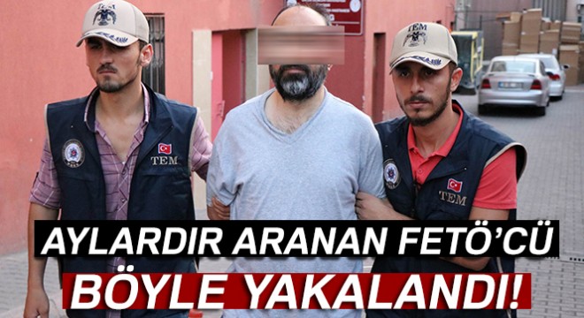 Firari FETÖ'cü saklandığı evde yakalandı