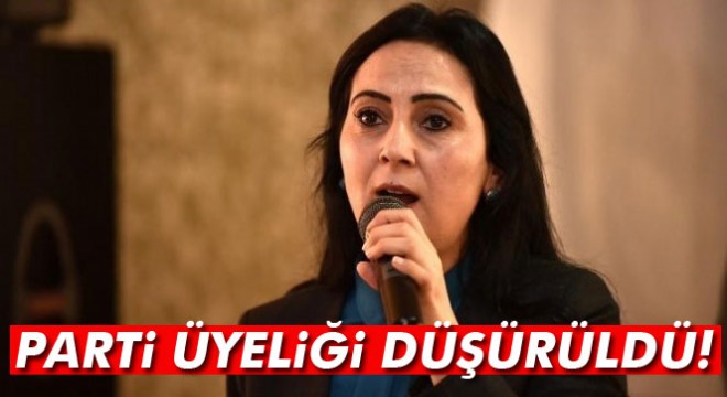 HDP Eş Başkanı Yüksekdağ'ın parti üyeliği düşürüldü