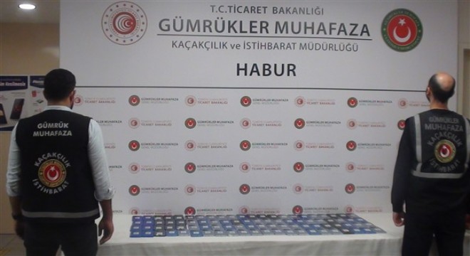 Habur Sınır Kapısı'nda kaçak cep telefonu operasyonları