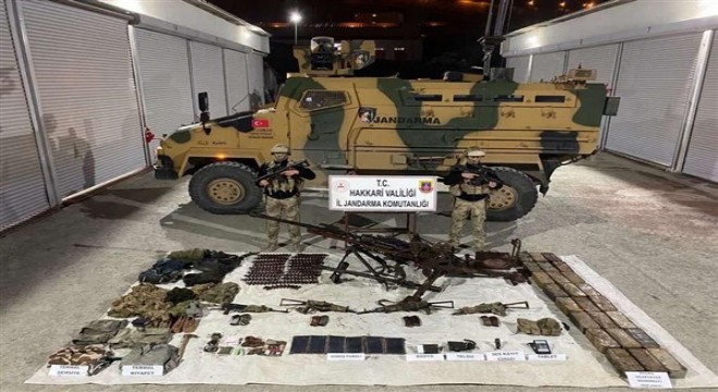 Hakkari'de çok sayıda mühimmat ele geçirildi
