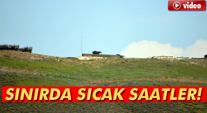 Hatay sınırında top atışları korkuttu