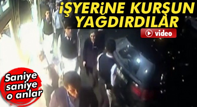 İstanbul Sarıyer'de bir işyerine kurşun yağdırdılar! O anlar kamerada