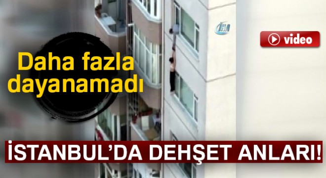 İstanbul'da dehşet anları kamerada