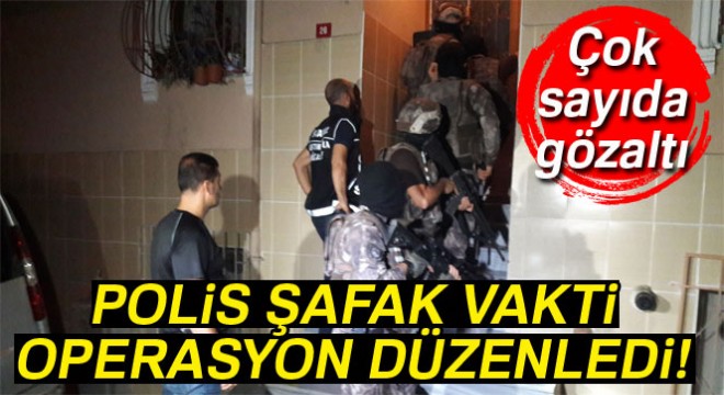 İstanbul'da helikopter destekli uyuşturucu operasyonu !