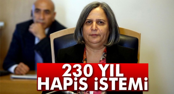 Kışanak'a 230 yıl hapis istemi
