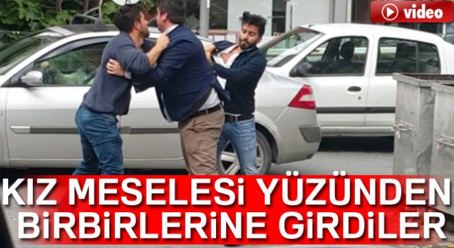 Mecidiyeköy'de sokak ortasında tekme ve tokatlı kavga