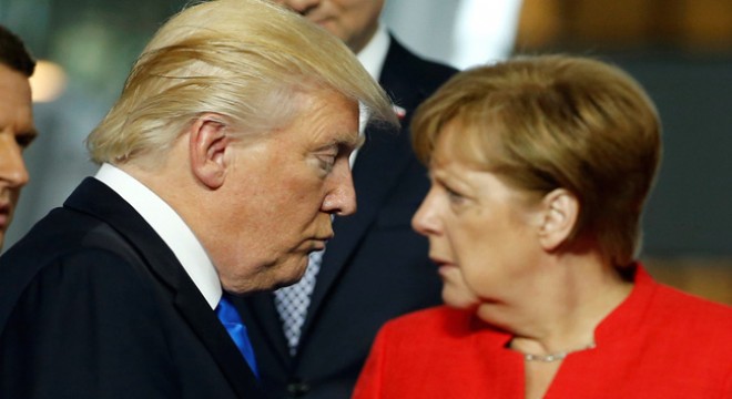 Merkel ve Trump 'Rusya'nın silahlarını' görüştü