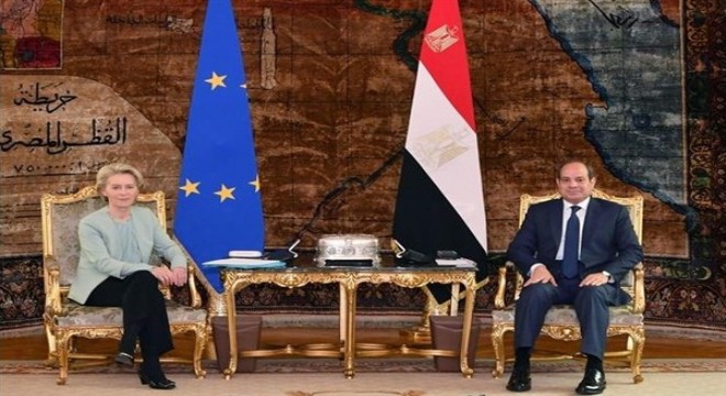 Mısır Cumhurbaşkanı Sisi, AB Komisyonu Başkanı von der Leyen'i kabul etti