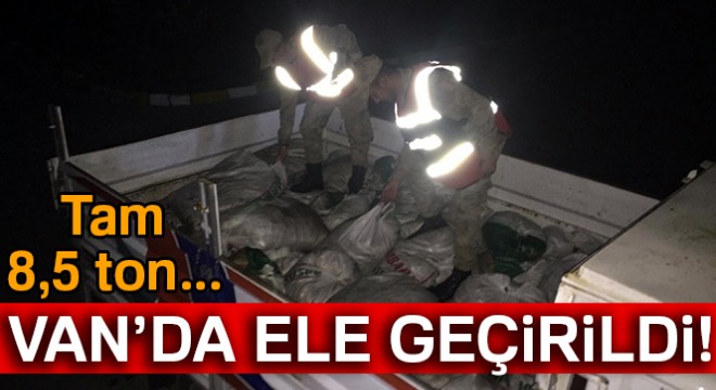Muradiye'de 8,5 ton kaçak avlanmış inci kefali balığı ele geçirildi