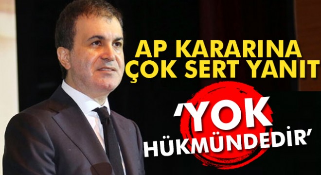 Ömer Çelik: AP'nin bu kararı yok hükmünde