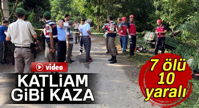 Sakarya Hendek'te feci kaza: 7 ölü 10 yaralı