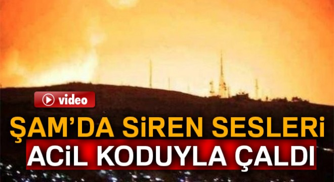 Şam'da siren sesleri acil koduyla çaldı
