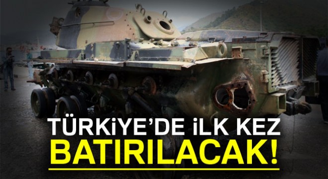 Savaş tankı dalış turizmi için batırılacak