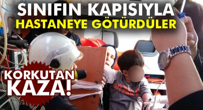 Sınıf kapısının kolu öğrencinin koluna saplandı