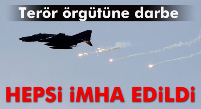 TSK: Avaşin-Basyan, Zap, Gara ve Harkuk bölgelerinde tespit edilen 12 hedef imha edildi