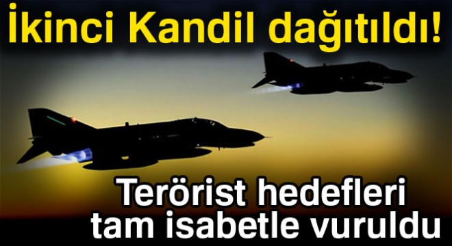 TSK açıkladı: Terörist hedefleri tam isabetle vuruldu