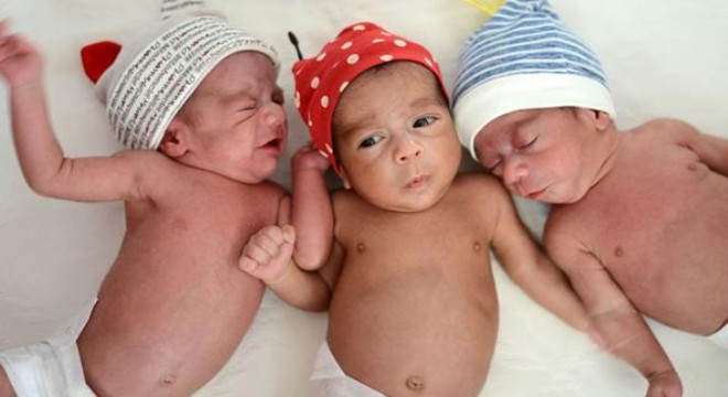 Üçüzlere ‘hoşgeldin'