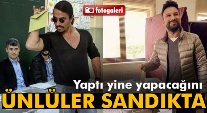 Ünlüler oylarını kullandı