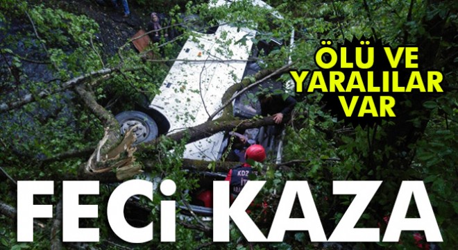 Zonguldak'ta feci kaza